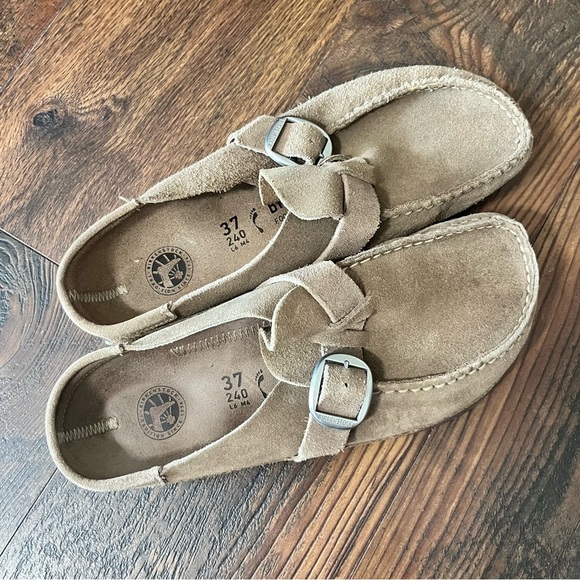 Women’s Birkenstock Buckley Suede Mules Size 37 US 6-6.5 - Picture 4 of 4